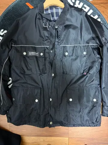 Belstaff 블랙 나일론 자켓