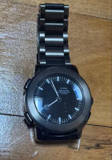 CITIZEN 알타나 블랙 손목시계 아날로그/디지털 레어