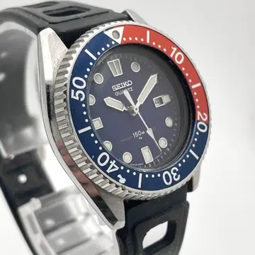 [ 작동 ] SEIKO 펩시 다이버즈 손목시계 레트로 데이트 빈티지