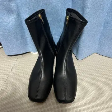 루탈론 스퀘어 사이드 지퍼 부츠 L