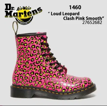 Dr. Martens 1460 Loud Leopard Clash Pink