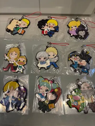 골드 컬러 갓슈벨!! 캡슐 러버 마스코트 전 9개 세트