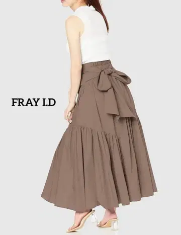 [새상품급] FRAY I.D 크로스 벨트 캉캉 스커트 M