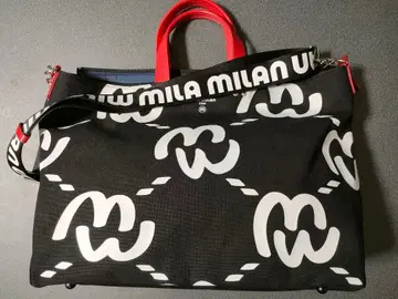 미사용 새상품 MILA MILAN 토트 보스턴 백 블랙 B4 2WAY
