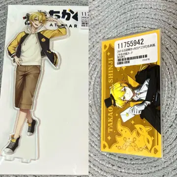 타카오 신지 아타타카쿠나루 PUS1 RED 아크릴 스탠드 카드