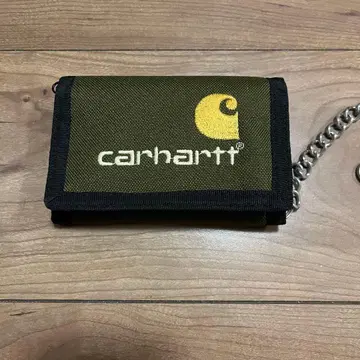 Carhartt 카키 3단 폴더형 지갑