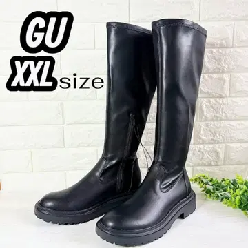 [ 택 포함 새상품 ] GU 울트라 스트레치 롱 부츠 부츠 트랙 밑창