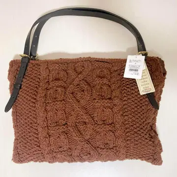 택 포함 새상품 TOPKAPI 페루 니트 케이블 짜임 백