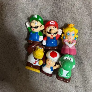 닌텐도 마리오 손가락 인형 1993년 헤이세이 레트로 당시물 6체 세트
