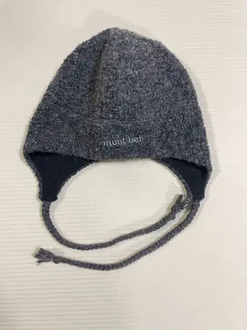 미사용 몽벨 티베탄 캡 방한 모자 그레이