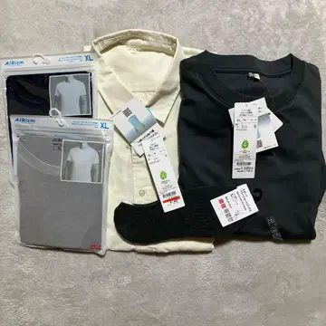 미사용 새상품 유니클로 남성용 XL 5세트