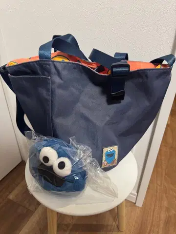 ear PAPILLONNER 쿠키 몬스터 토트 숄더백 2way