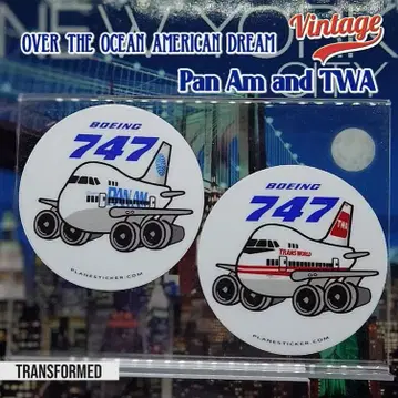 [ 빈티지 시리즈 ] 북대서양을 넘는 PanAm&TWA 통통 스티커