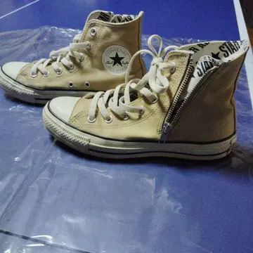 컨버스 올스타 베이지 지퍼 사이즈 24.5cm