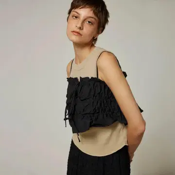 시루무린 Double 셔링 mini 뷔스티에