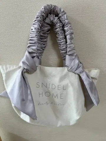 SNIDEL HOME 토트백 아이보리/퍼플