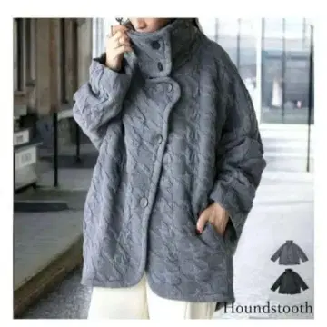 안티카 하운드투스 체크 패턴 자켓 아우터 코트