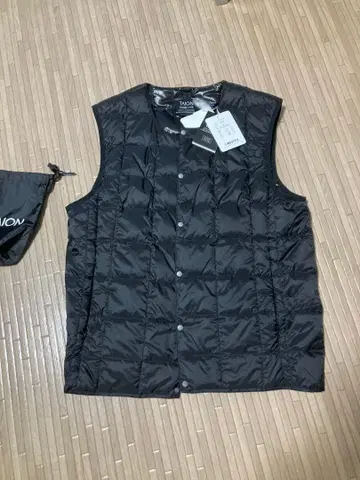 TAION 블랙 다운 베스트 L
