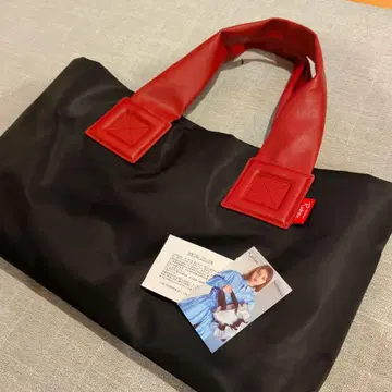 살롱 드 르방 블랙/레드 토트백