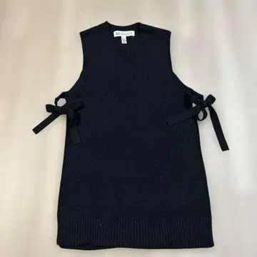 컨디션 최상 Midi Umi 미디우미 블랙 리본 포함 니트 베스트