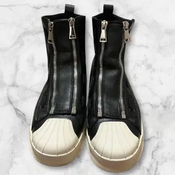 더블 지퍼 하이컷 스니커즈 40