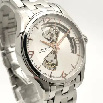 [ 작동 ] Hamilton 재즈 마스터 오픈 하트 자동 와인딩 손목시계