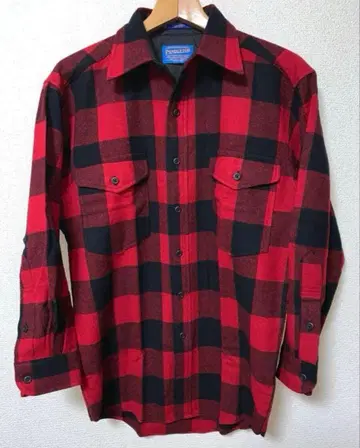 90's PENDLETON 버팔로 체크 울 셔츠