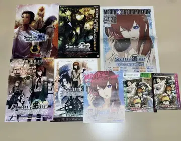 STEINS GATE 슈타인즈 게이트 클리어 파일 플라이어 세트