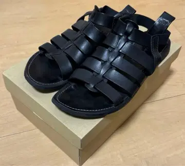 MAURO de BARI 구르카 샌들 블랙 42