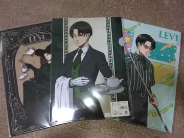 진격의 거인 리바이 한지 A4 클리어 파일 3장 세트