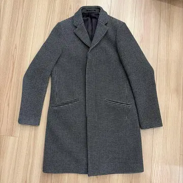 KNOTT 체스터 코트 체크 무늬