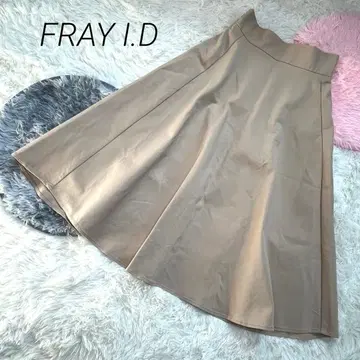 FRAY I.D 프레이 아이디 미디 기장 플레어 스커트 심플 밴딩
