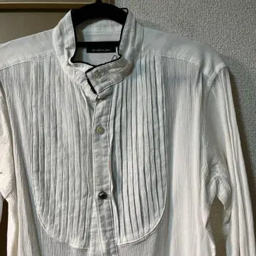 sixelevenone 핀턱 긴팔 셔츠 스탠드 카라