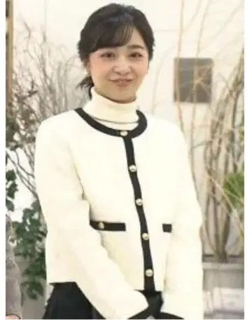 새상품 아푸와이저 리셰 노카라 트위드 자켓 S 쿄코님 아나이