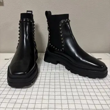 지미추 36 블랙 사이드 고어 부츠