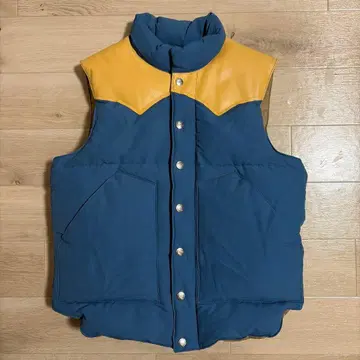 SUGAR CANE 가죽 요크 다운 베스트 S 스카이블루