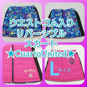 CuartoUnited 골프 스커트 리버서블 다운 스커트 L