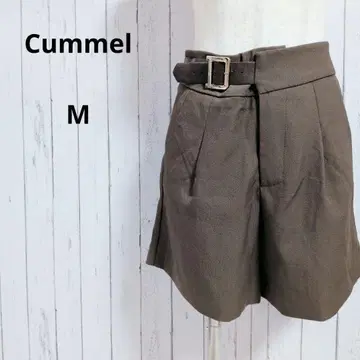 큥멜 벨트 턱 숏팬츠 하프 센터 프레스 M 브라운 여름