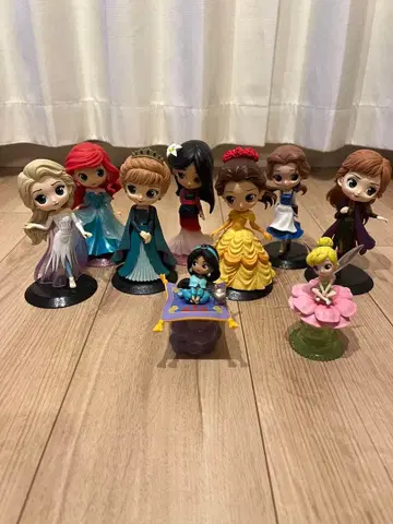 Q posket 피규어 디즈니 프린세스 9종 세트