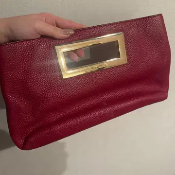 MICHAEL KORS 레드 클러치백