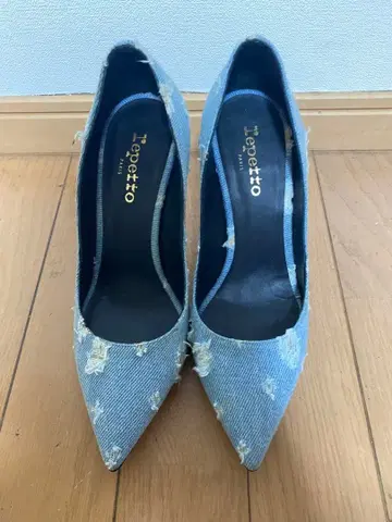 Repetto 데님 하이힐 36