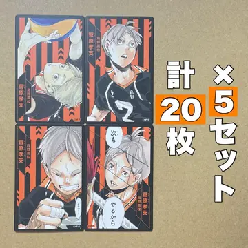 하이큐 보드게임 카드 응원 스가와라 코시 5세트