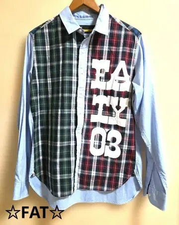 [스트릿 연출] FAT 에프에이티 클레이지 패턴 체크 셔츠