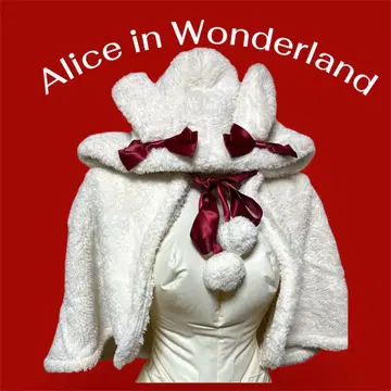 원더랜드 앨리스 화이트 판초 케이프 디즈니 스토어