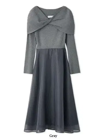 CELFORD 그레이 롱 원피스