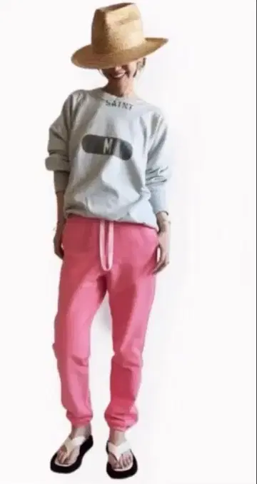 chiii 핑크 스웨트 팬츠