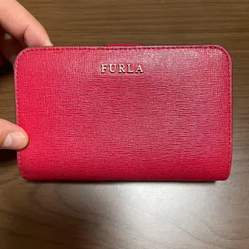 FURLA 접이식 지갑 빨간색