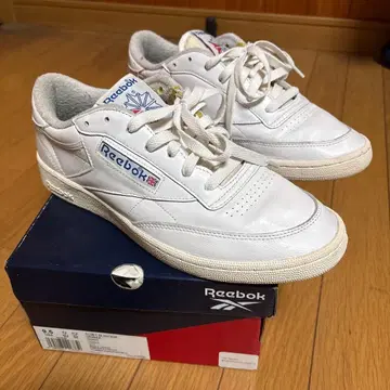 리복 화이트 스니커즈 박스 포함 클럽 C