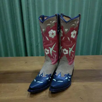 카우보이 스타일 롱 부츠 MADE IN MEXICO