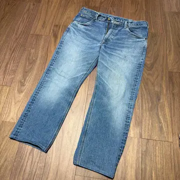 Lee 블루 스트레이트 데님 팬츠